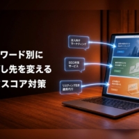 キーワード別に最終URLの飛ばし先を設計する