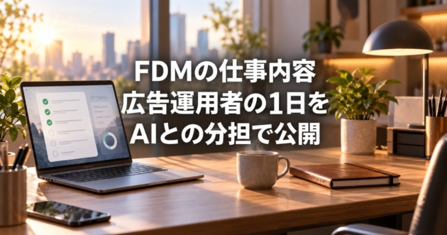 朝日が差すデスクでチェックリストが映るノートパソコンとコーヒー
