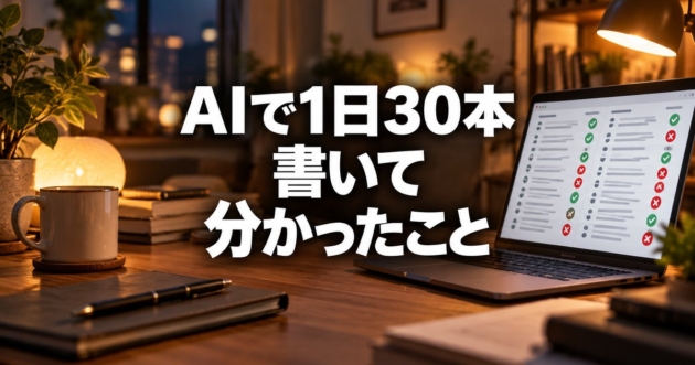 合格と不合格の印が並ぶチェック結果を映したノートパソコン