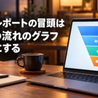 1本のファネルのグラフが大きく表示された分析レポートの画面
